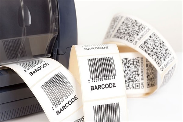 Barcode label printer. Barcode for use - no copyright issues as constructed
